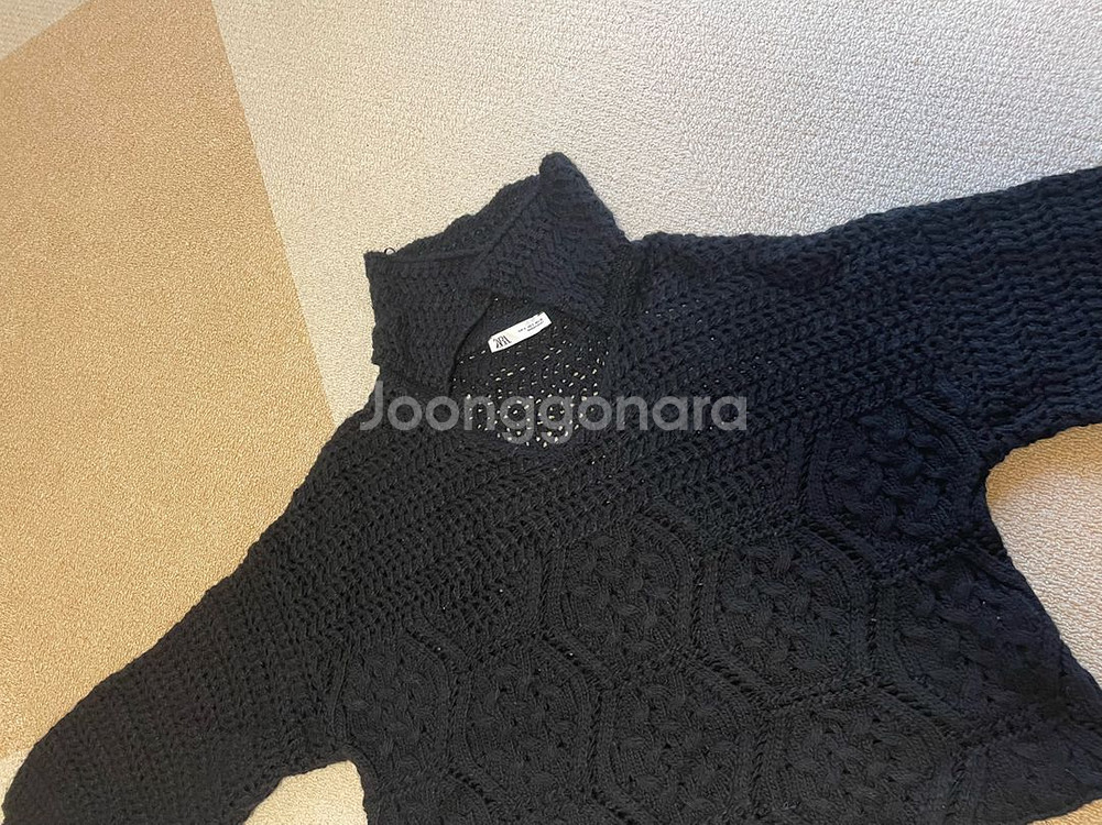 ZARA 오버핏 꽈배기 스웨터 (S)--5