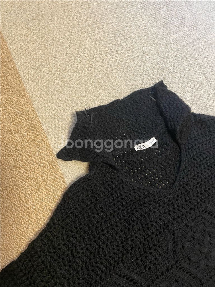 ZARA 오버핏 꽈배기 스웨터 (S)--6