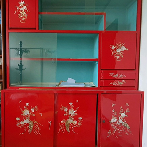 2단 자개그릇장