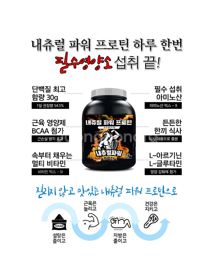 내추럴파워프로틴 2.27kg 판매. [무료배송]--3
