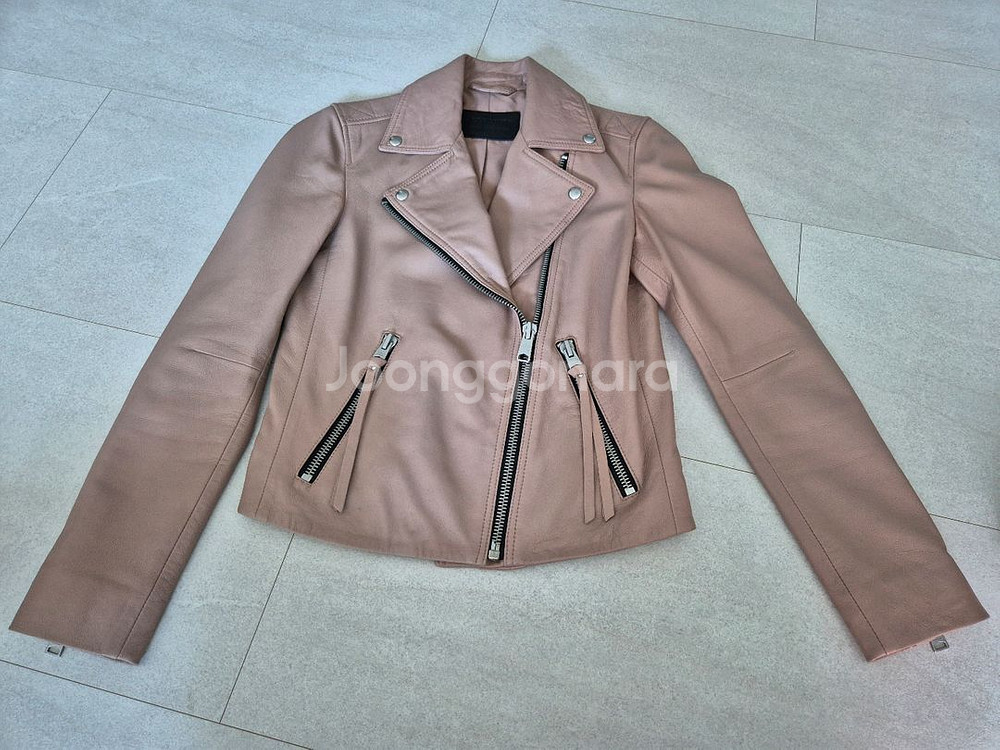 올세인츠 dalby 달비 양가죽 자켓 uk6 eu34--0