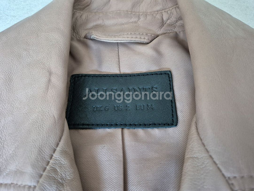 올세인츠 dalby 달비 양가죽 자켓 uk6 eu34--3