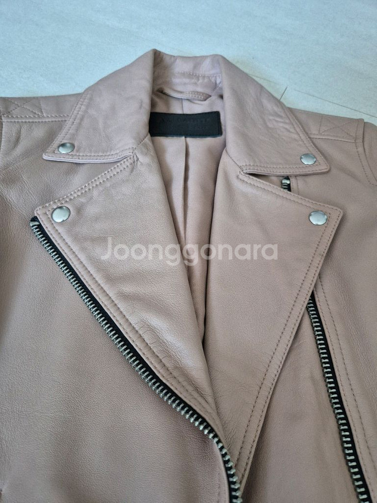 올세인츠 dalby 달비 양가죽 자켓 uk6 eu34--2