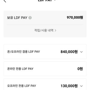 (97>92만원)LDF페이 롯데면세점 포인트 판매
