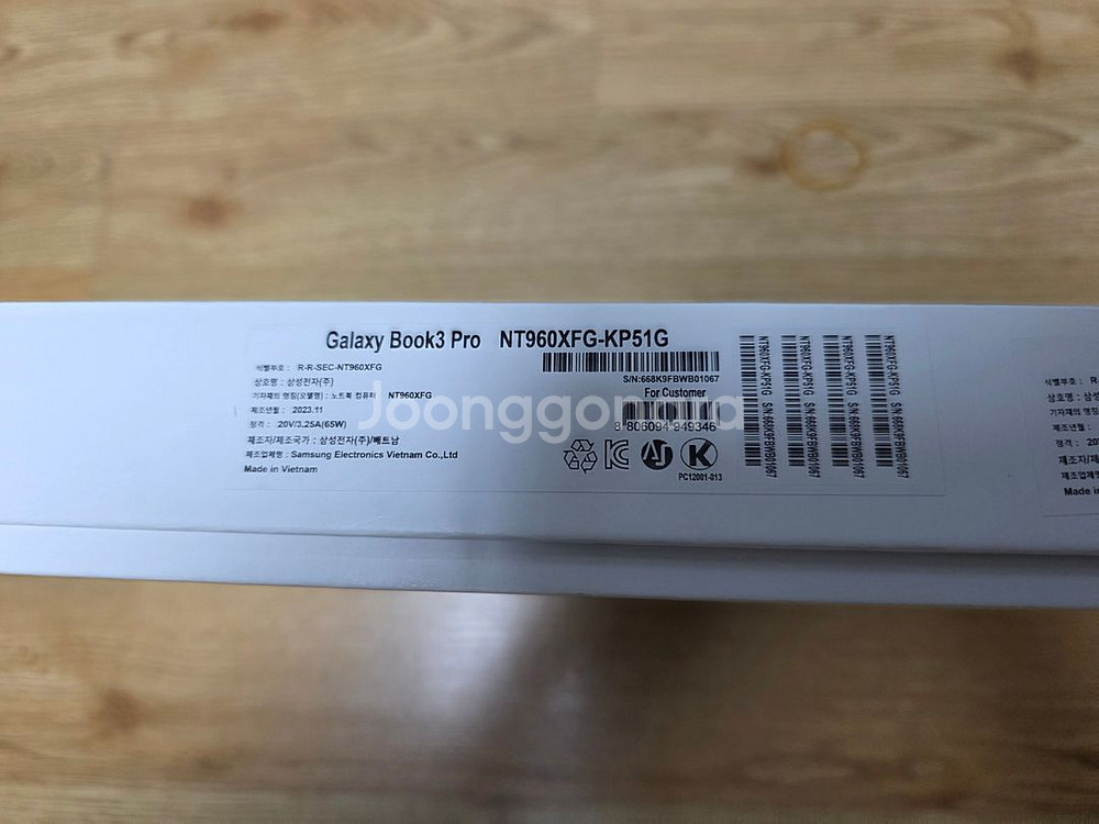 삼성노트북 갤럭시북3 프로 NT960XFG-KP51G--2