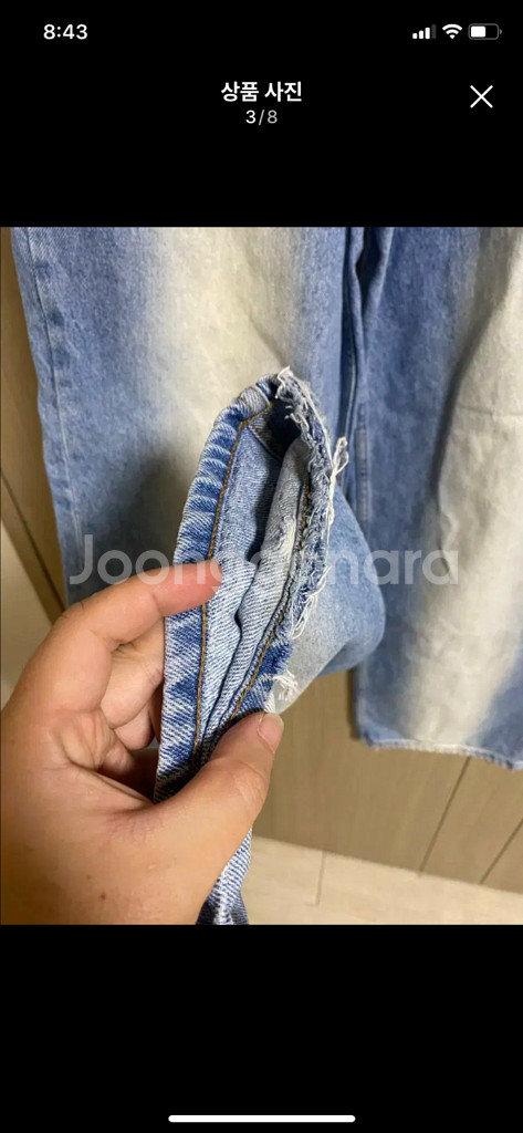 SATUR 세터 워시드 연청 데님 M사이즈--2