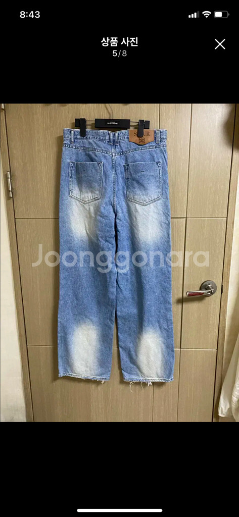 SATUR 세터 워시드 연청 데님 M사이즈--4