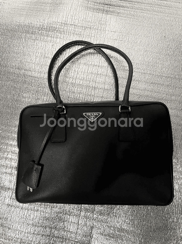 (정품) 프라다 사피아노 보스턴백--0