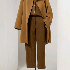 한섬 래트[셋업]로고 울 니트 가디건&팬츠