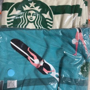 스타벅스 비치타월 비치기방 세트