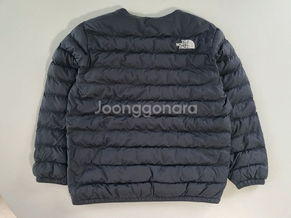 노스페이스 키즈 경량패딩 130 블랙 택포--1