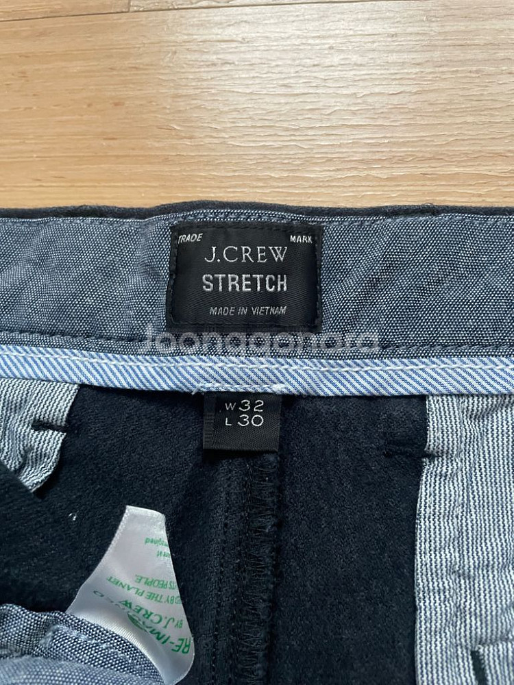 (정품) Jcrew 울블렌드 면바지 네이비 32/30--2