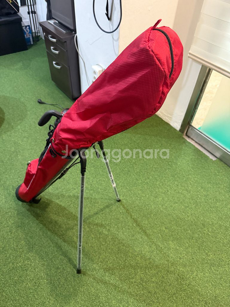 빨간색 골프 스탠드백 새상품--1