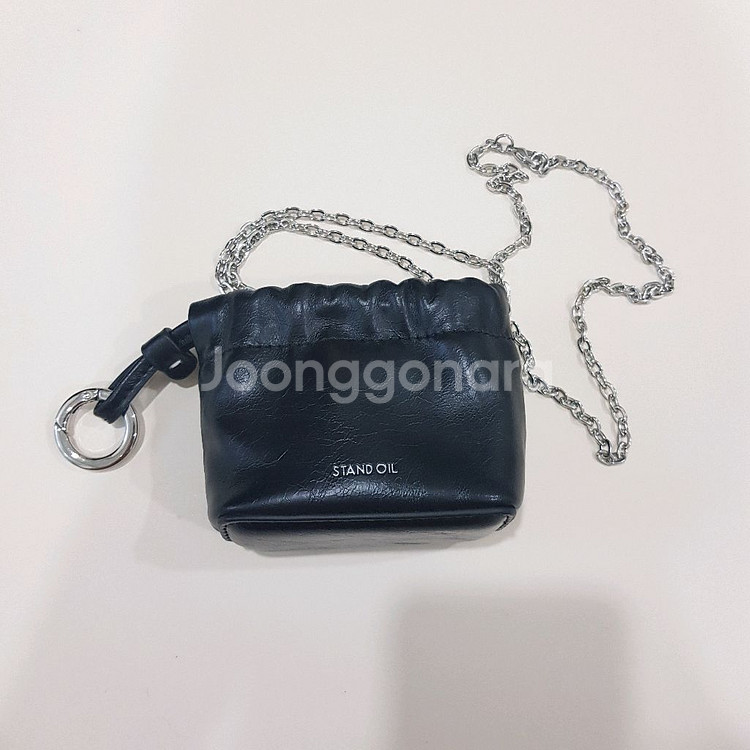 [반택가능] 스탠드오일 팡도르 미니백 블랙 (체인포함)--2