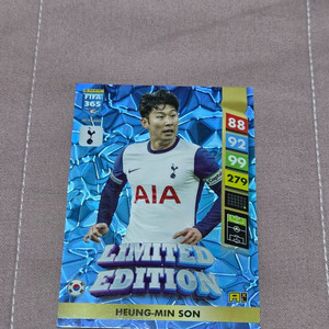 파니니 축구카드 한정판 손흥민 토트넘 카드