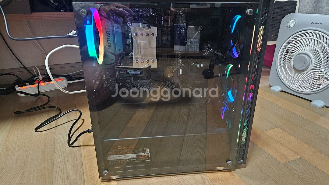 데스크탑 반본체 (9600k + b365m + 16gb--0