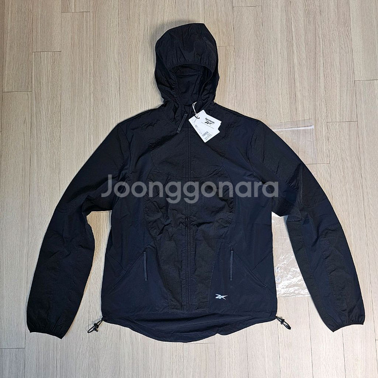 리복 바람막이 패널 후드 러닝 자켓 US XS 체감M--2