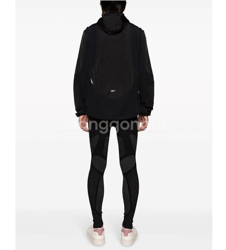 리복 바람막이 패널 후드 러닝 자켓 US XS 체감M--7