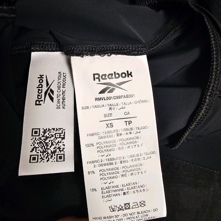 리복 바람막이 패널 후드 러닝 자켓 US XS 체감M--6