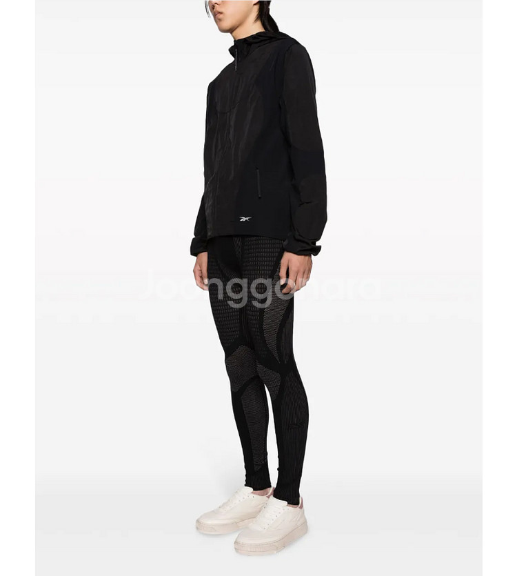 리복 바람막이 패널 후드 러닝 자켓 US XS 체감M--9