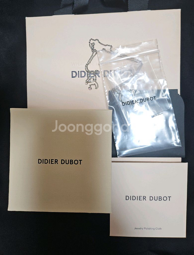 디디에두보 실버목걸이 새상품--0