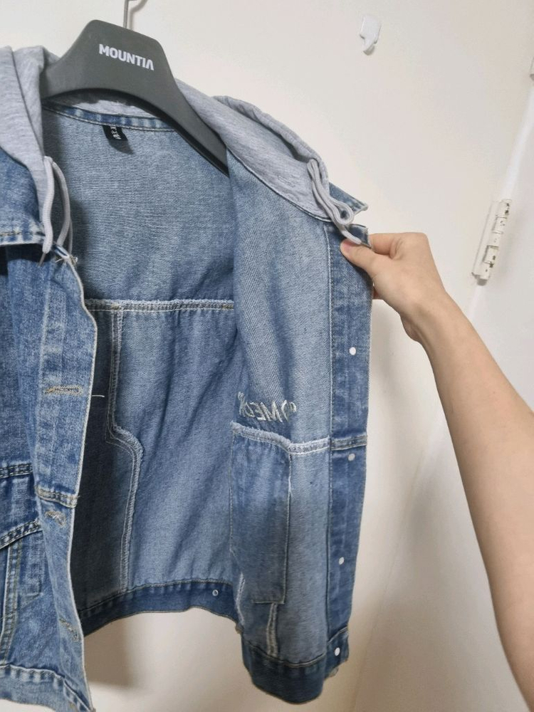 후드 데님 청자켓 FREE 이미지