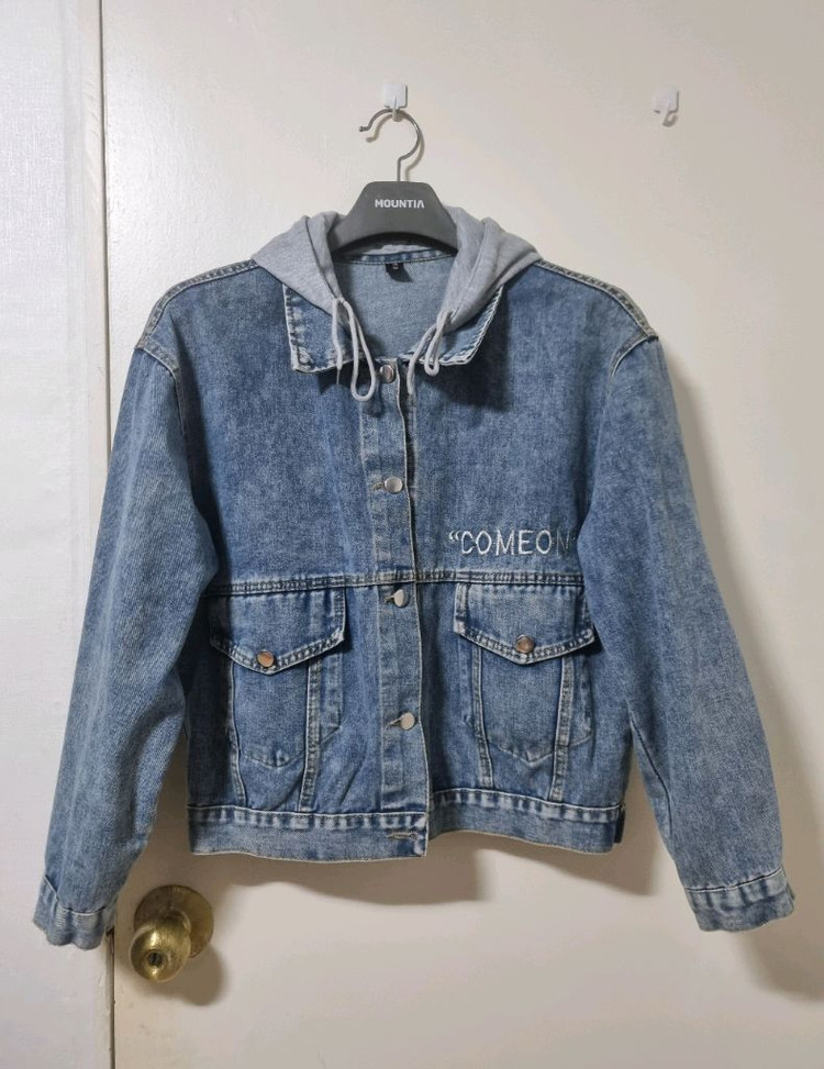 후드 데님 청자켓 FREE 이미지