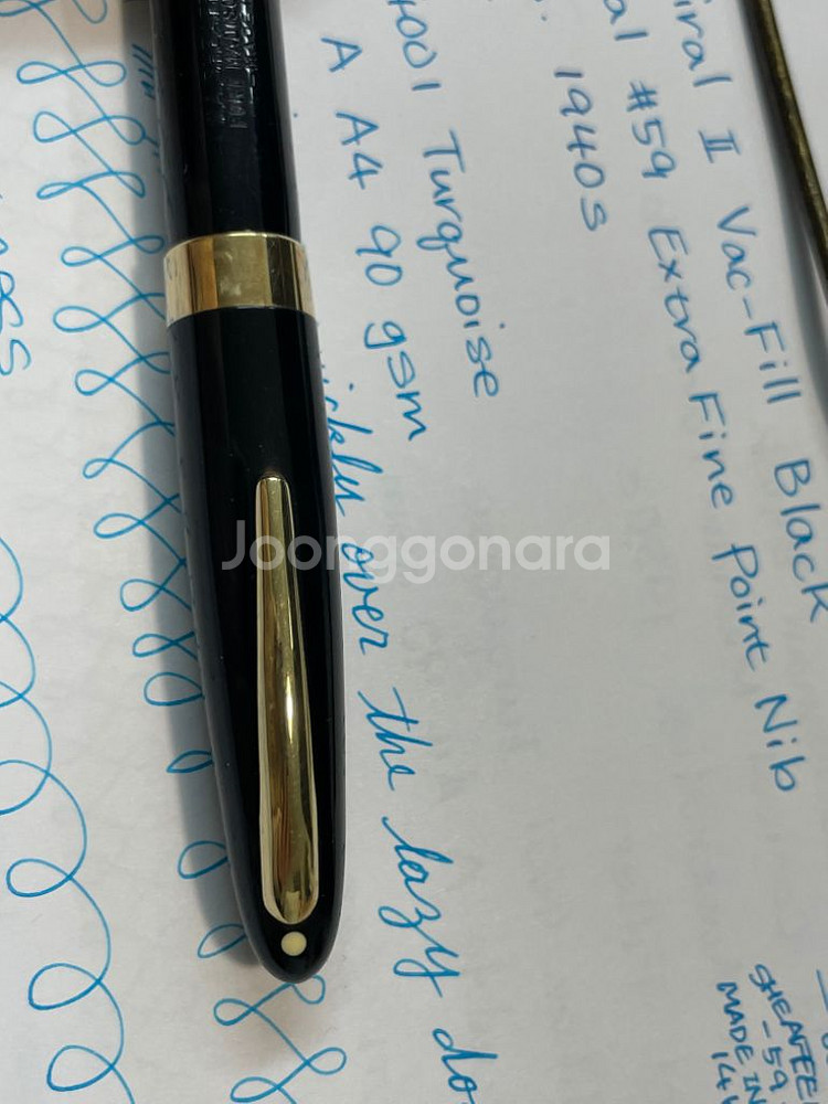 쉐퍼 만년필 애드미럴 버큠 필러 14K XF닙--2