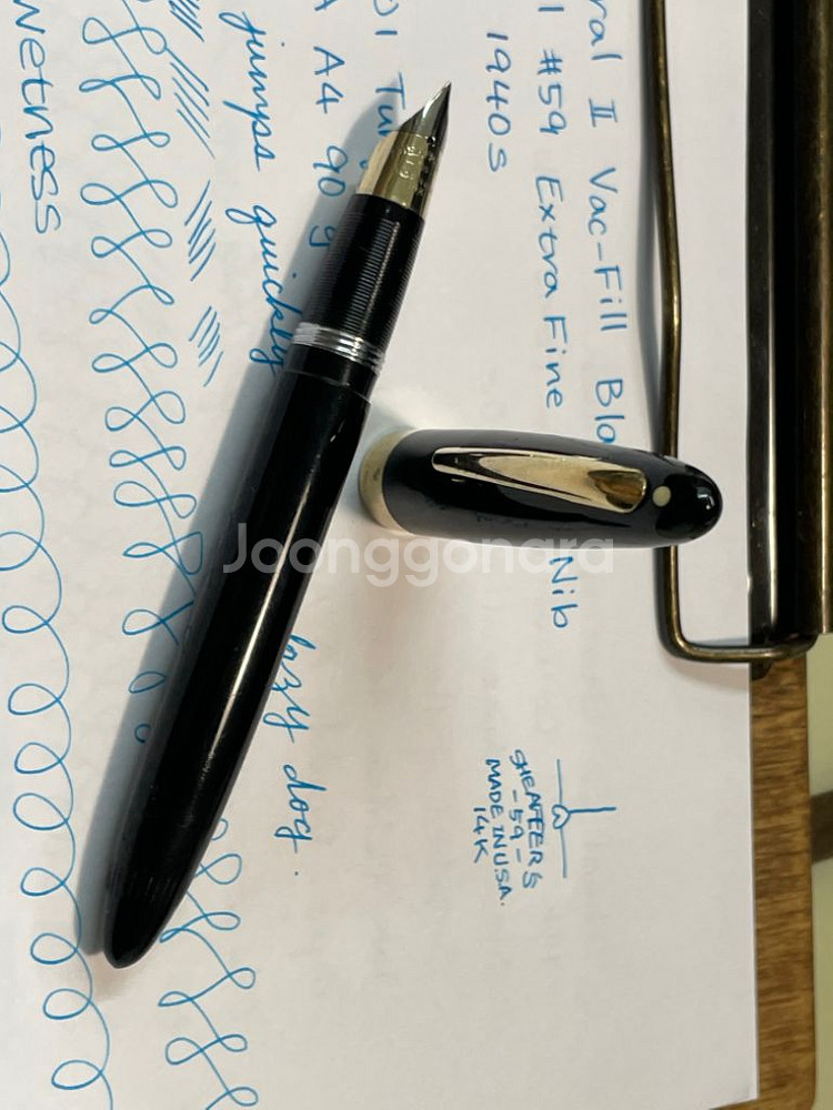 쉐퍼 만년필 애드미럴 버큠 필러 14K XF닙--3