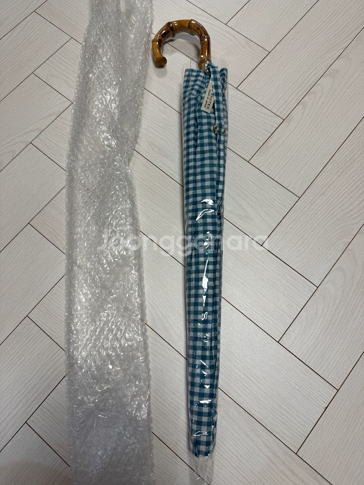 (새상품) 소노베 상점 깅엄체크 장양산 (라무네)--2