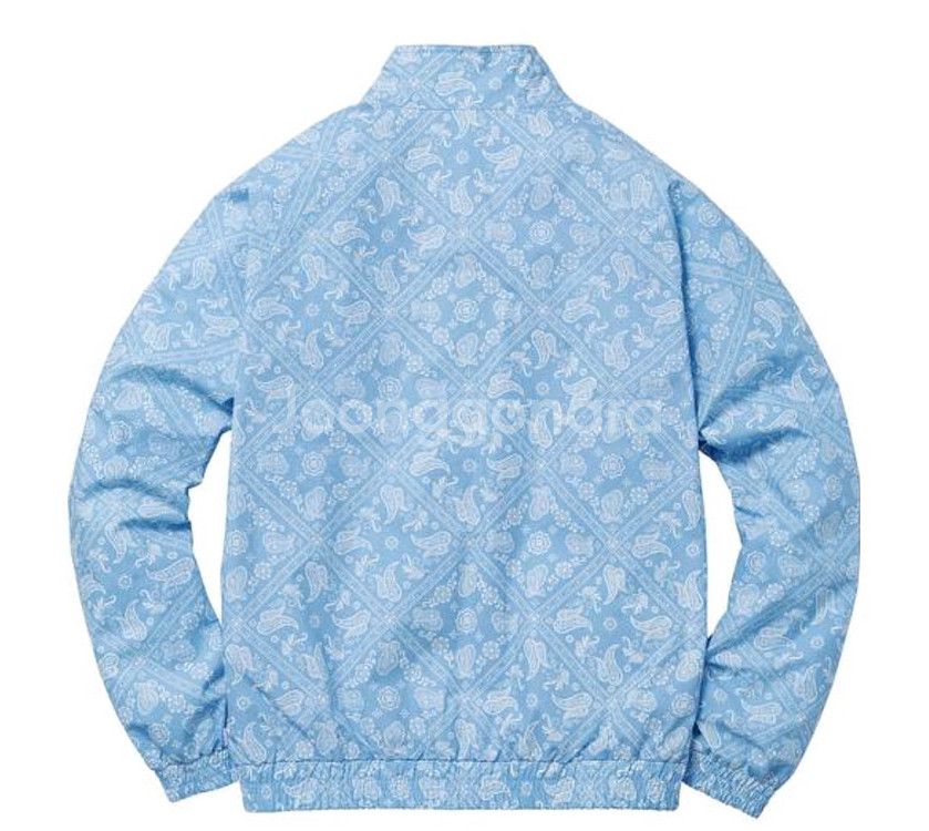 [XL] 슈프림 18SS 반다나 트랙 자켓 라이트 블루--1