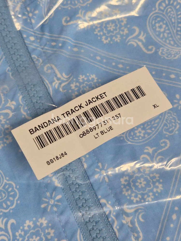 [XL] 슈프림 18SS 반다나 트랙 자켓 라이트 블루--7