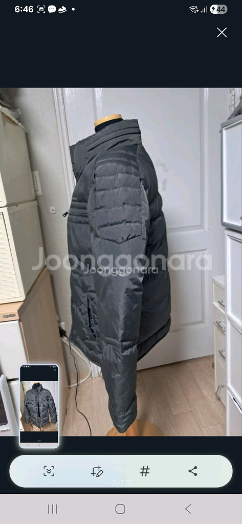 캘빈클라인 다운패딩 덕다운 100(L사이즈)상태최상--1