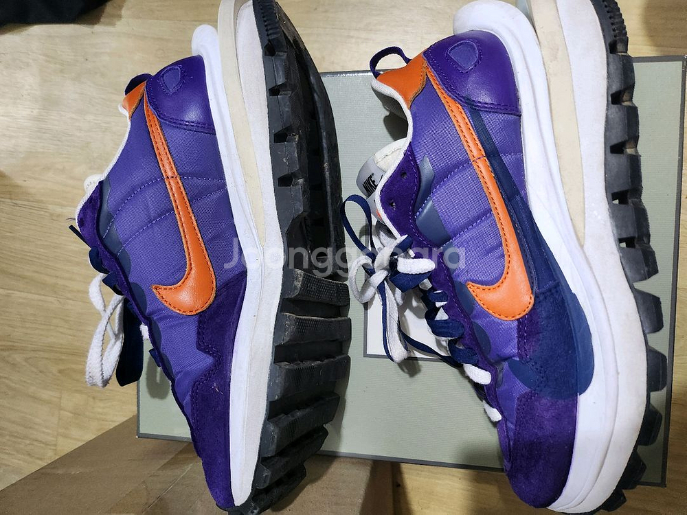 6회착 나이키 사카이 베이퍼와플 다크 아이리스 255--0