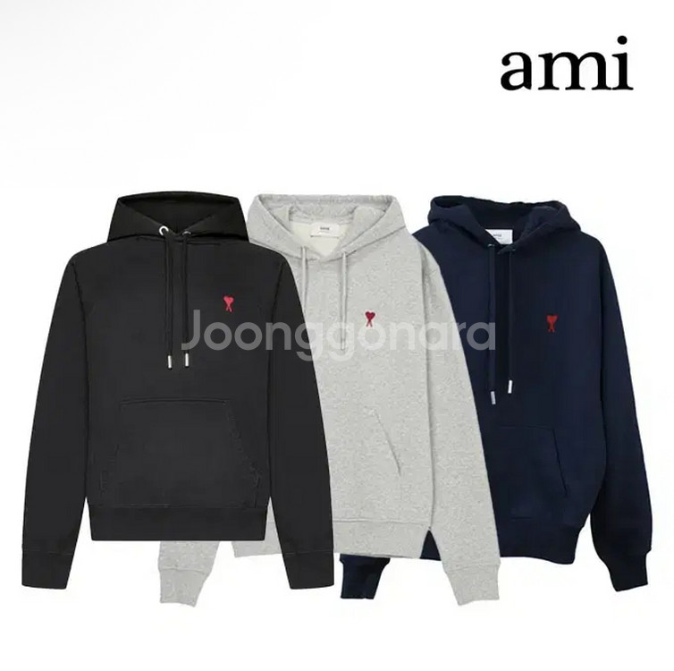 한정/정품) 아미 스몰 하트 로고 후드티 남여공용--7