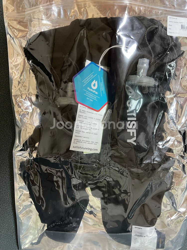 새티스파이SATISFY 러닝 베스트 블랙 S-M 새상품--0