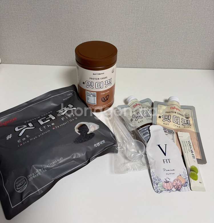 잇더핏 단백질쉐이크 흑임자맛, 카페라떼맛--0