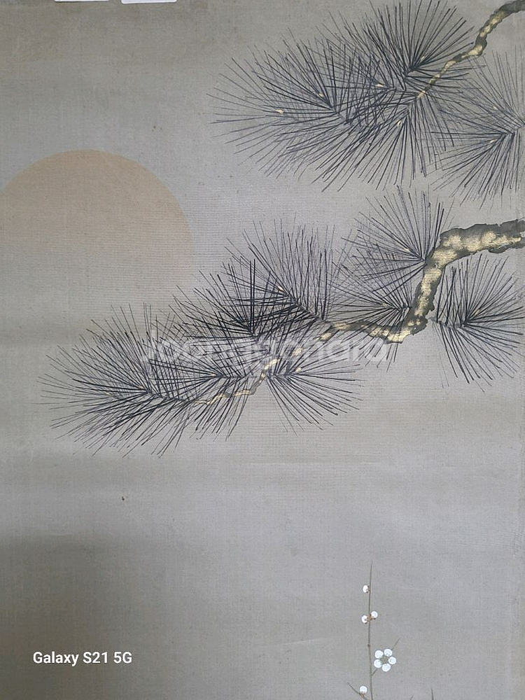 일본 근대작가가 그린 [장생도] 담채화 그림--3