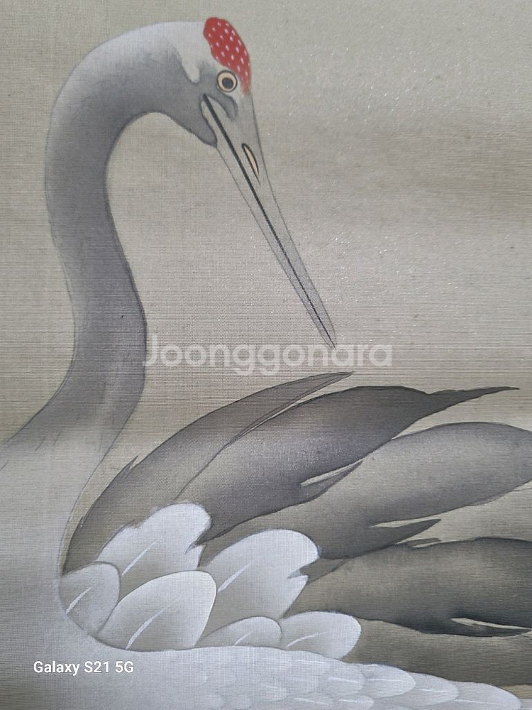 일본 근대작가가 그린 [장생도] 담채화 그림--2