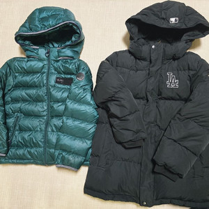 mlb키즈, 디스커버리키즈 오리털패딩 130사이즈