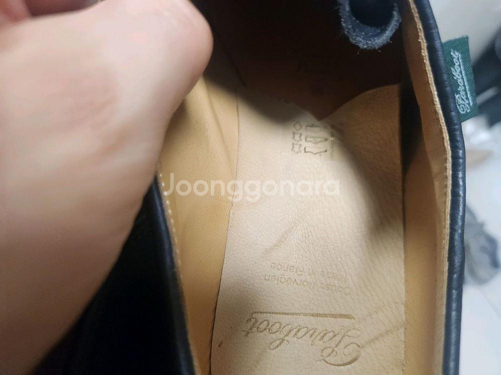 파라부트 남성 미카엘 더비슈즈 블랙 715604 NOI--8