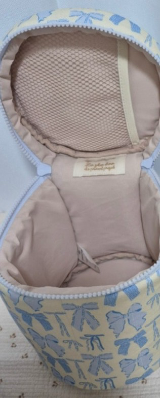 프레젠트 프로젝트 원형드럼백 리본블루 구해요--0