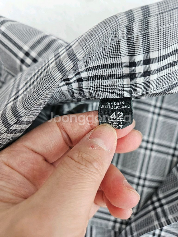 톰포드 프린스 오브 웨일 글렌체크셔츠--5