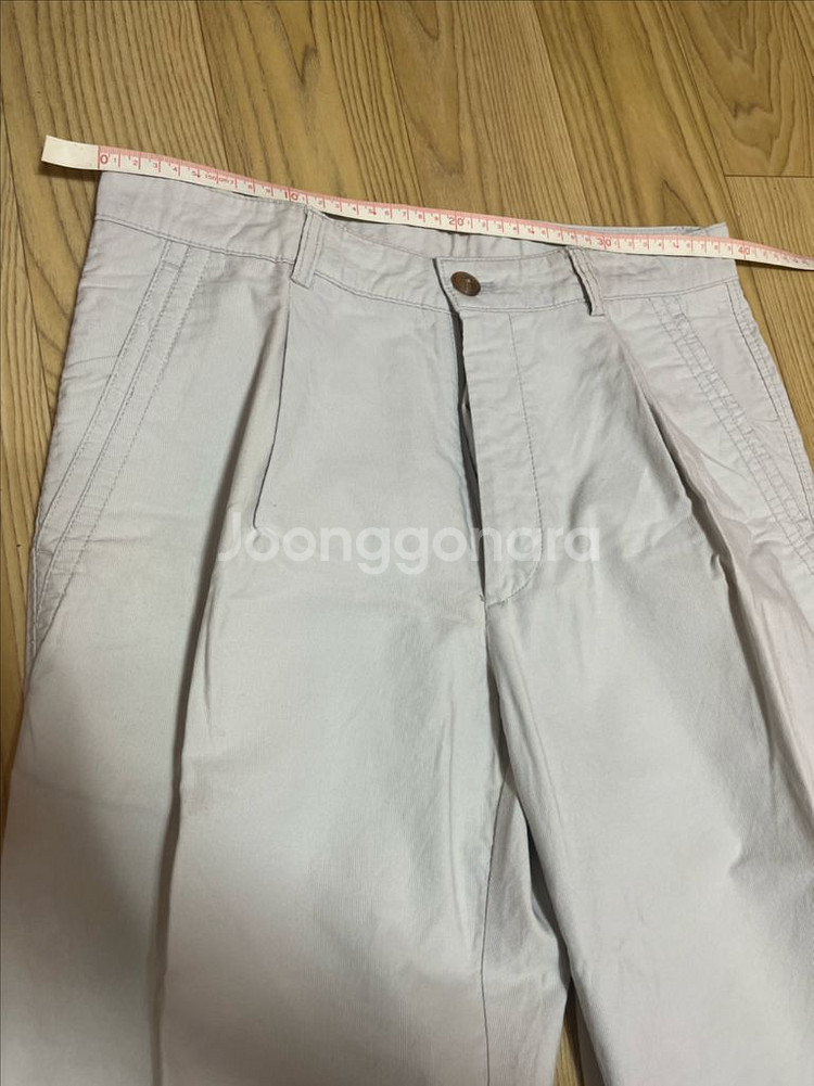 빈폴 그레이 화이트 면 100% 바지 30--1