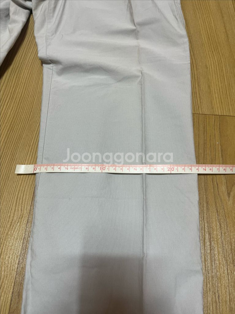 빈폴 그레이 화이트 면 100% 바지 30--3