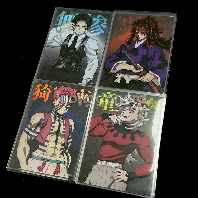 귀멸의 칼날 프로필 카드 무잔, 상현 (콜렉팅 카드)--0