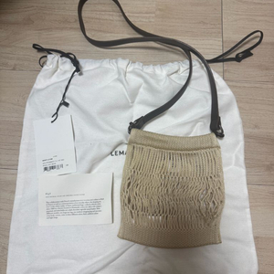 르메르 필트 네트백 미니 라이트베이지