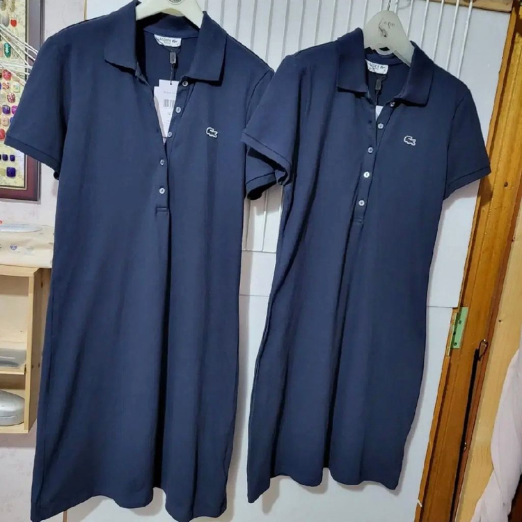 404 ) 라코스테 폴로원피스 네이비 40사이즈--1