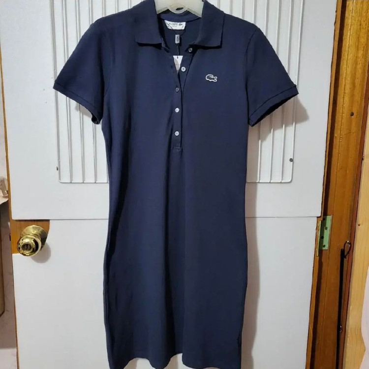 404 ) 라코스테 폴로원피스 네이비 40사이즈--5