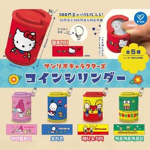 (새상품) 산리오 코인 실린더 가챠 패티&지미